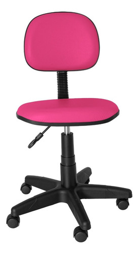 Cadeira Sec.gir. Carenada Anatômica Sem Braço, Couro Cor Pink
