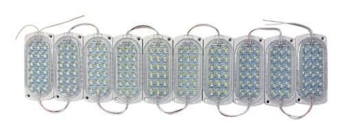 Tira 10 Modulos Tipo Chip De 18 Leds 3528 Color A Elegir