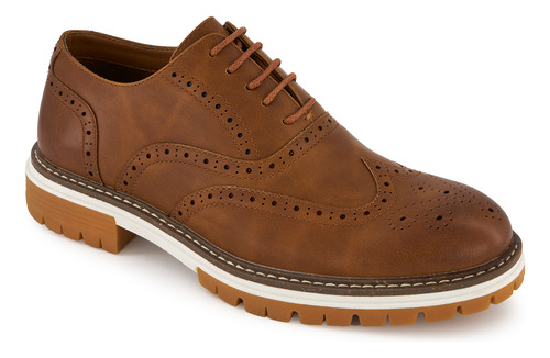 Zapato Casual Ferrato Diseño Artesanal Para Hombre Café