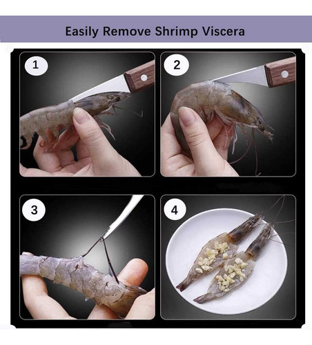 Kit 3 Peladora De Gambas Para Quitar Los Hilos De Las Gambas