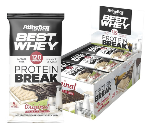 Best Whey Protein Break Original Cobertura Chocolate Ao Leit Sabor Original Cobertura Chocolate Ao Leite Original