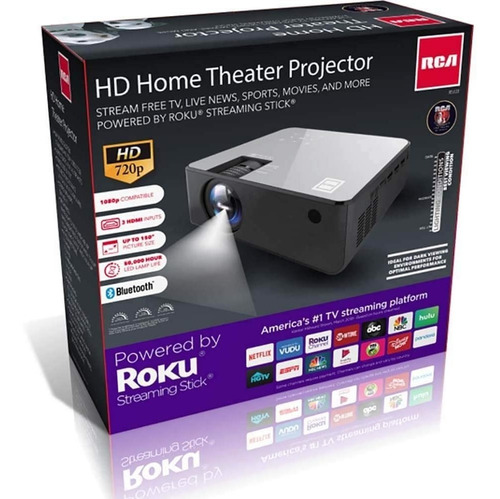 Proyector Video Beam Rca Con Roku Express