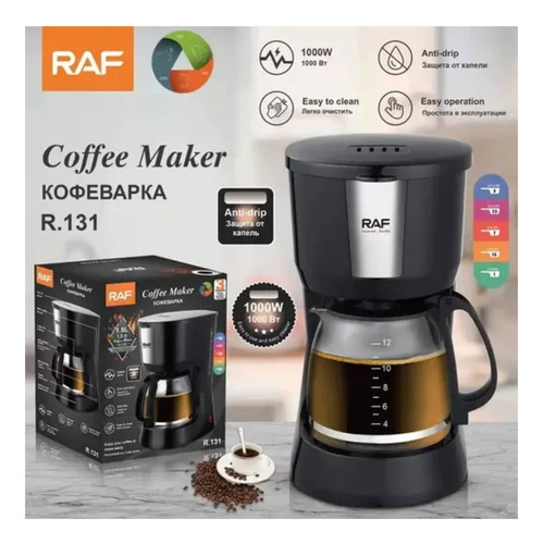 Cafetera Eléctrica Raf R-131 Coffee Maker Machine 12 Tazas