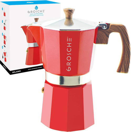 Cafetera De Café Espresso Grosche Milano Moka Pot 9 Espress.