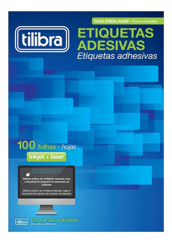 Etiqueta Tb6182 33,9x101,6 Caixa 100 Fls Tilibra