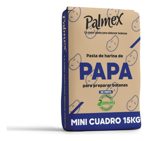 Pasta Para Chicharrón Palmex Bulto Mini Cuadro De Papa 15kg