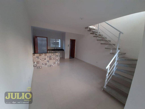 Entrada A Partir De R$ 20 Mil E Saldo Financiado!sobrado Com 2 Suítes, 68 M² Por R$ 204.000 - America - Mongaguá/sp - So0862