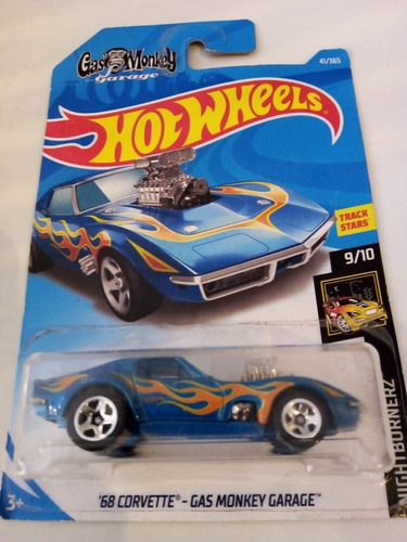 Hot Wheels | 2017 | Gas Monkey Garage | '68 Corvette Azul