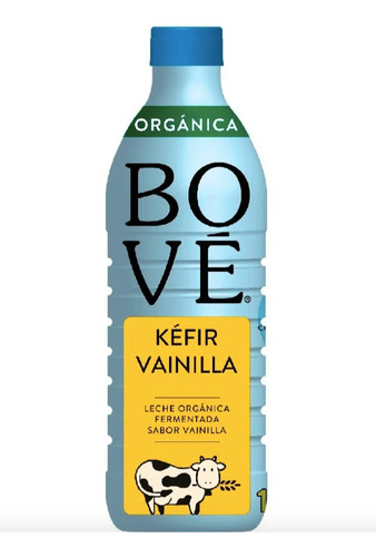 Kefir Bové Orgánico Sabor Vainilla 2 Piezas De 1 Litro