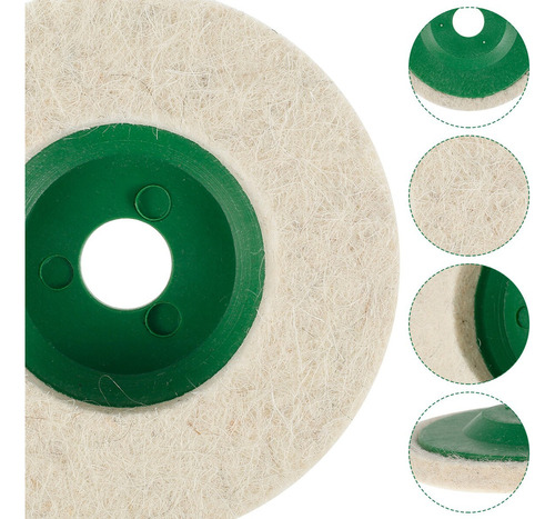 20 Piezas De Lana Abrasiva De Fieltro Para Pulir 4 Pulgadas,