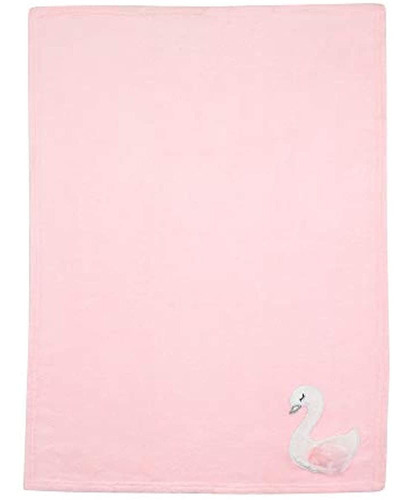 Bedtime Originals Manta De Bebe De Lana Coral Cisne Blanco 