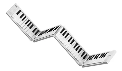 Teclado Piano Plegable Blackstar Carry-on Fp88t Sensitivo Color Blanco