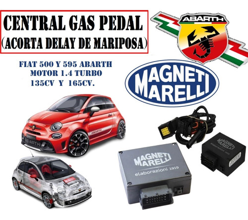 Central Gas Pedal Magneti Marelli Me200t  Abarth 500 Y 595