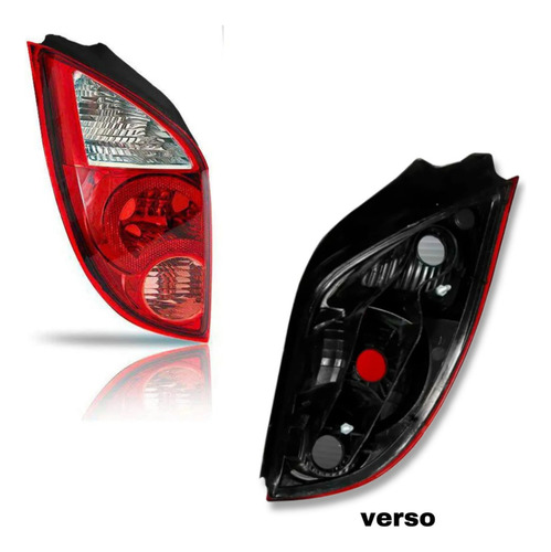 Kit Celta6/15 Farol Cromado+lanterna Traseira+farol De Milha