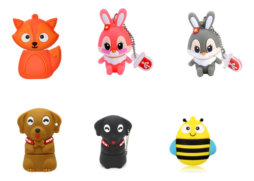 Pendrive 16gb 32gb  64gb Usb 2.0 Diseño De Animales