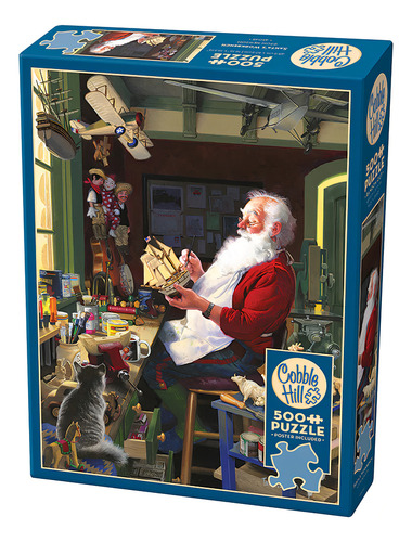 Rompecabezas Taller De Santa Claus 500pz Cobble Hill Navidad