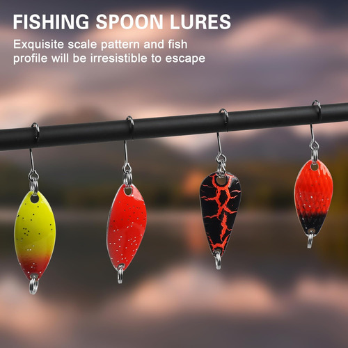 Señuelos De Pesca Con Cuchara Para Pesca De Truchas, 12 De