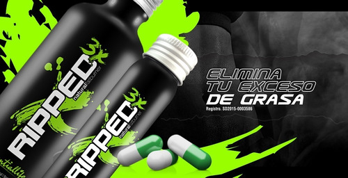 Ripped3x Cápsulas Quemador De Gra - Unidad a $1663