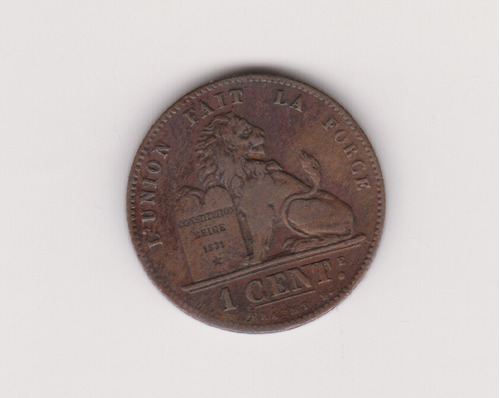 Moneda Belgica 1 Centime Año 1901 Excelente 