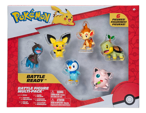 Pokémon Pack De 6 Figuras De Batalla Pkw2469