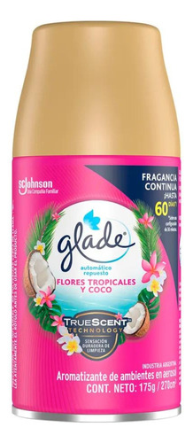 Repuesto Aromatizador Flores Tropicales Y Coco - Glade(7042)