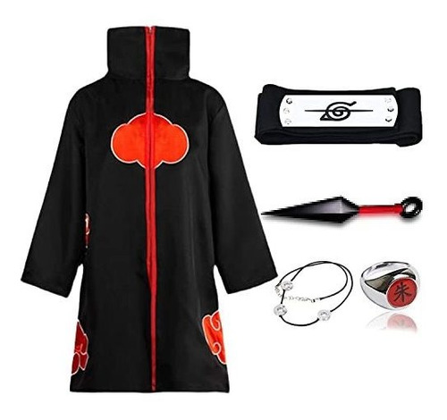 Niños Akatsuki Cloak - Long Robe Uniforme Con Y2g9p