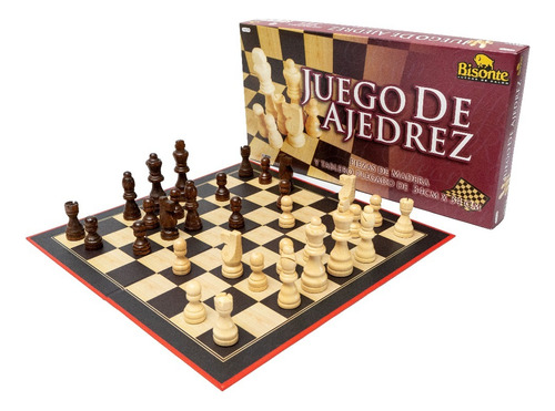 Ajedrez Bisonte Tablero 34 X 34 Piezas Mad 3