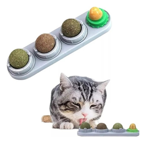 Hierba Gatera Para Gatos Catnip De Bola Pack De 4 Juguete 