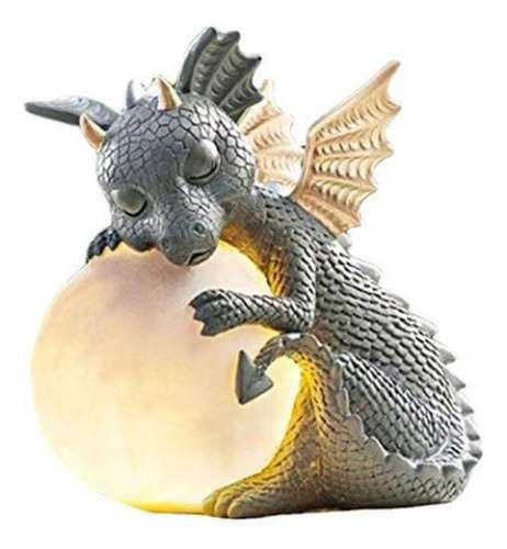 Estatua De Dragón De Jardín P, Escultura De Dinosaurio De Re