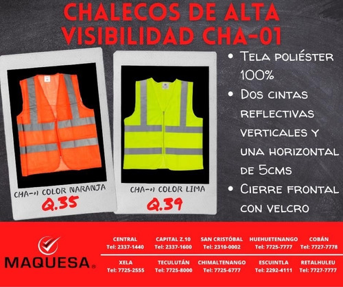 Chalecos Reflectivos Cha-01 