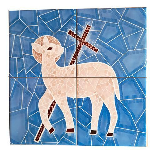 Mosaico Decorativo Em Azulejos Capelas E Templos 40 X 40 Cm