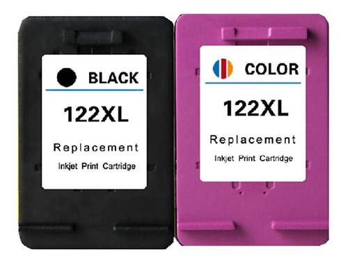 Pack 2 Tinta 122 Xl Negro Y Tricolor Ch563hl Ch564h Generico