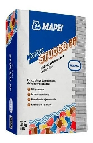 Estuco Ff Blanco Mapei Saco 40 Kg