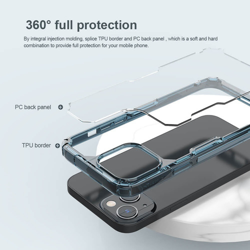 Capa Case Nillkin Nature Tpu Pro Para iPhone 15 Plus 6.7 Pol
