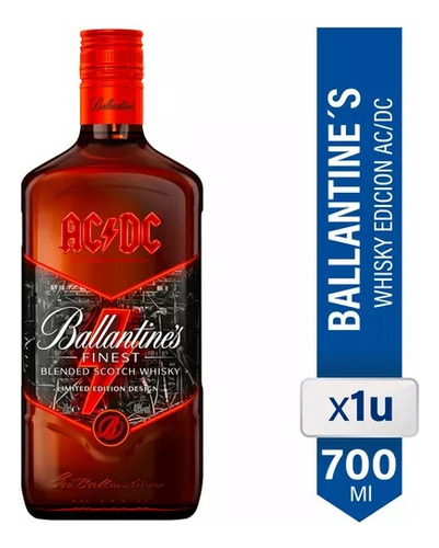 Whisky Ballantines Ac/dc Edicion Limitada