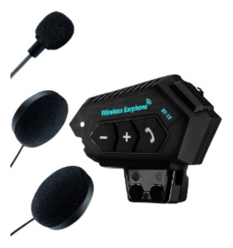 Fone De Ouvido Capacete Motoqueiro Sem Fio Bluetooth Bt12 Headset MCSB
