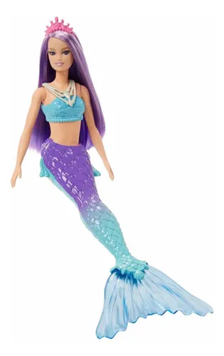 Barbie Sirena Dreamtopia Azul & Morado Mattel Hgr10