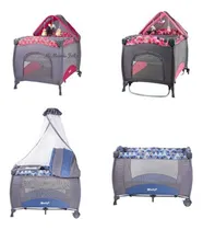 Comprar Cuna Corral Ebaby Mecedora Recien Nacido Para Bebes Con Tul Color Celeste Rosado Azul Naranja Diseño De La Tela De Lujo