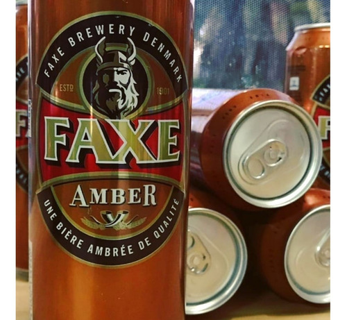 Cerveza Faxe Amber Pack X 12 X 500ml.