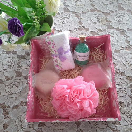 Set Woman Fresh Jabon+esponja+toalla+sales/popurri Aromatico