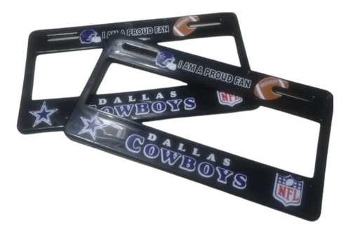Par (2) Porta Placas Universal Dallas Cowboys Nfl