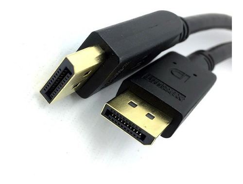 Imagem 4 de 5 de Cabo De Vídeo Displayport Macho 1.2 Preto - 10 Metros