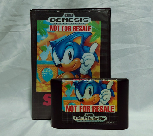 Sonic The Hedgehog Sega Genesis Not For Resale