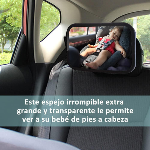 Voiceptt Espejo Retrovisor Bebé Para Autorotación 360 Grados