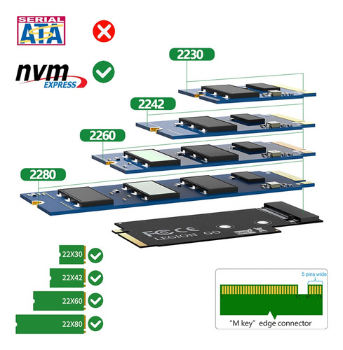 .. Adaptador Ssd M.2 (ngff) Nvme M-key For Legion Go