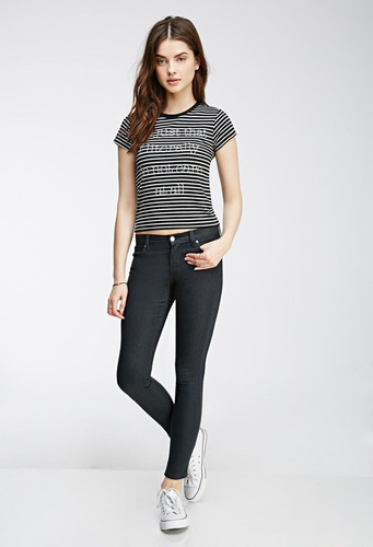 Jeans Skinny Clásicos Importados Forever 21 Mujer Talle 30