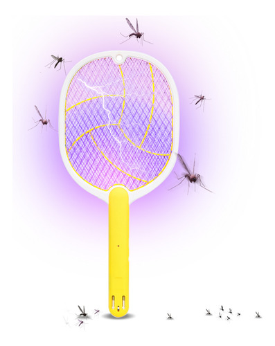 Recargable Matamoscas Y Mosquitos Eléctrico Baños, Almacenes Y Otros Lugares Moreka MD-100006 Color Amarillo