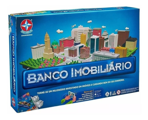 Jogo De Tabuleiro Banco Imobiliario Classico Estrela C468