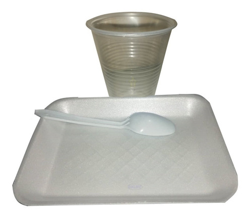 Plato / Charola / Desechable / Kit Servicio Para Alimentos