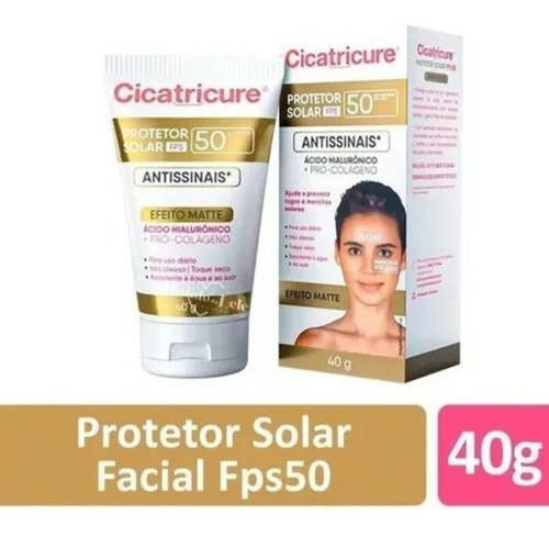Cicatricure Protetor Solar Fps50 Antissinais Matte - 40g